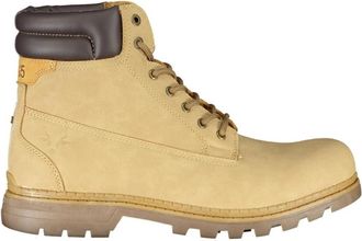 Carrera Heren Beige Veterschoen met Contrastdetails - Heren - Veterlaarzen - Beige - 45 EU - Schoenen