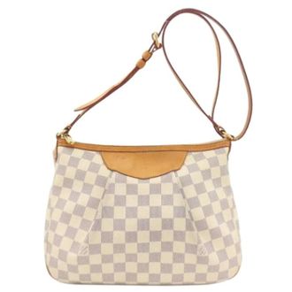 Louis Vuitton Pre-owned Shoulder Bags, female, White, Size: ONE SIZE Pre-owned Vintage Damier Azur Shoulder Bag