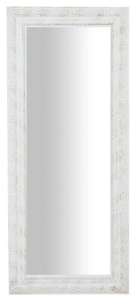 Biscottini International Specchio Da Parete Bagno Rettangolare Specchiera Verticale Orizzontale Cornice Legno Bianca Shabby Specchio Lungo Da Appendere