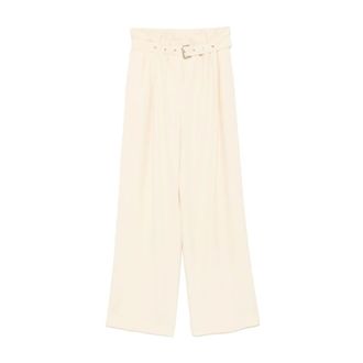 Dries Van Noten Wide Trousers - female - Dries Van Noten - Wide Trousers - Beige - L - Trousers