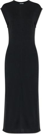 Ami Sleeveless Dress - Dames - Casual kleedjes - Zwart - M - Leer - Kleedjes