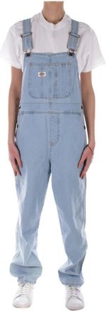Dickies Dames, Jumpsuits & Playsuits, Blauw, Maat: S Katoen