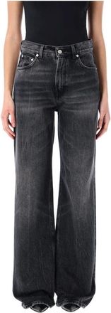 Haikure Flared Jeans - Dames - Flared Jeans - Zwart - W24 - Katoen - Jeans