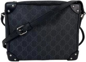 Gucci Pre-owned Canvas gucci-bags - Dames - Vintage Schoudertas - Zwart - ONE Size - Leer - Vintage