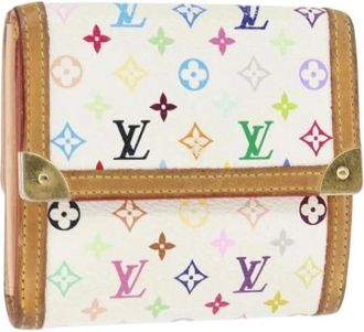 Louis Vuitton Pre-owned Wallets, female, White, Size: ONE SIZE Pre-owned Vintage Canvas Wallet