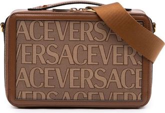 Versace Pre-owned Versace Canvas All Over Messenger bag Mens E60PSIKWFO7TLU17