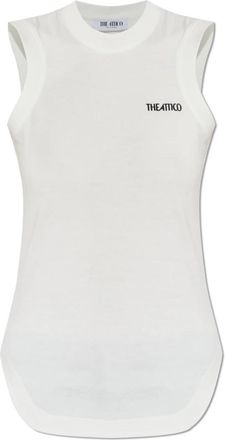 The Attico Reese Tanktop - Dames - Tops zonder mouwen - Wit - XS - Katoen - Tops