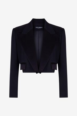 Dolce & Gabbana Bauchfreie Smokingjacke Spencer - Damen - Schwarz - 42