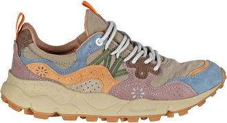 Flower Mountain Trekking Lace Sneakers in technische stof en su&egrave;de - Dames - Sneakers - Veelkleurig - 36 EU - Su&egrave;de - Schoenen