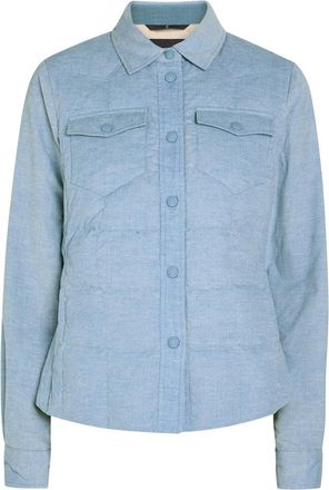 Moncler Nangy Quilted Cotton Shirt Jacket - Light Blue - 1 (UK 10 / S)
