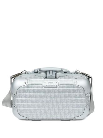 Dior monogram top-handle case - Grey