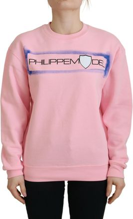Philippe Model Womens Pink Crew Neck Sweatshirt - Light Pink Cotton - Size EU 40 (Womens)
