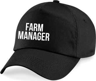 Generic Farm Manager Baseball Cap Summer Cap Farm Director Hat Farmer Gift Baseball Cap (Black)