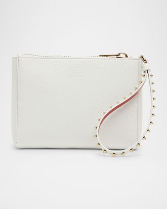Christian Louboutin Cabata Mini Pouch Wristlet in Leather