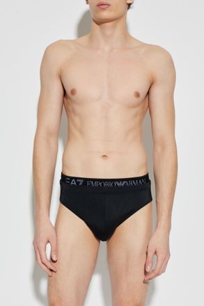 Emporio Armani Swimming Briefs, Mens, Black