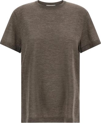 Co T-shirt van fijne kasjmier - Dames - T-shirts - Bruin - XS - Kasjmier - Tops