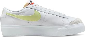 Nike Blazer Low Platform White Life Lime sneakers - Wit