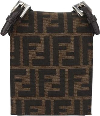 Fendi Pre-owned Leren Cross Body Bag - Dames - Vintage Schoudertas - Bruin - ONE Size - Leer - Vintage