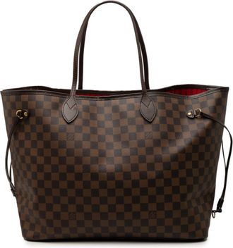 Louis Vuitton Brown Pvc Leather Shoulder Bag Tote Bag (Pre-Owned)