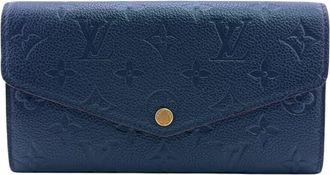 Louis Vuitton Empreinte Marine Rouge Leather Long Wallet (Bi-Fold) (Pre-Owned)