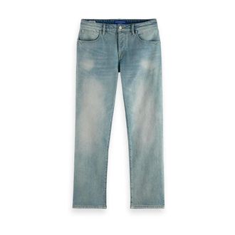 Scotch & Soda Rechte jeans - Heren - Jeans - Blauw - Maat: W28 L32 Katoen