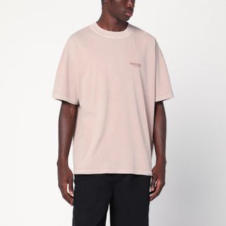 Represent Dusty mauve cotton T-shirt with logo