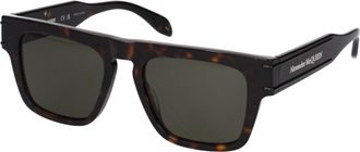 Alexander McQueen Alexander Mcqueen Herrens Sonnenbrille aus schwarzem Acetat