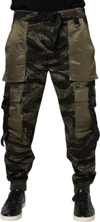 Dolce & Gabbana Multicolor Cargo Camouflage Mens Pants