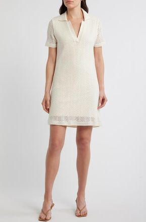 Boss Orange by Hugo Boss Polo Dress in Soft Cream at Nordstrom, Size X-Small