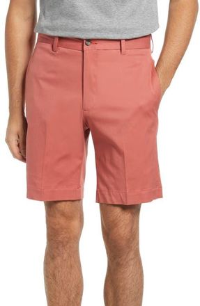 Berle Charleston Khakis Flat Front Stretch Twill Shorts in Charleston Brick at Nordstrom, Size 33
