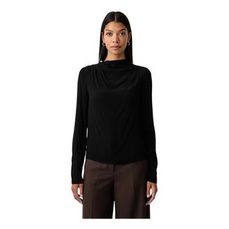 Patrizia Pepe Camicia in viscosa - - Blouses & Shirts - Donna - Nero - L