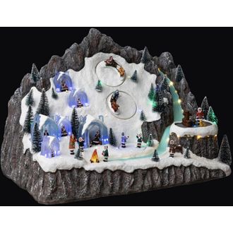 F&eacute;&eacute;ric Lights & Christmas F&eacute;&eacute;ric Lights And Christmas - Aldea Navide&ntilde;a Esquimal Musical 62 Led + Transformador - Feeric Lights & Christmas