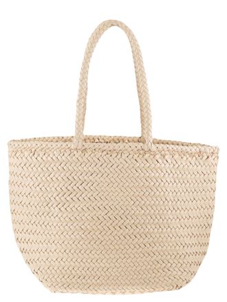 Dragon Grace Basket Kleine geflochtene Ledertasche