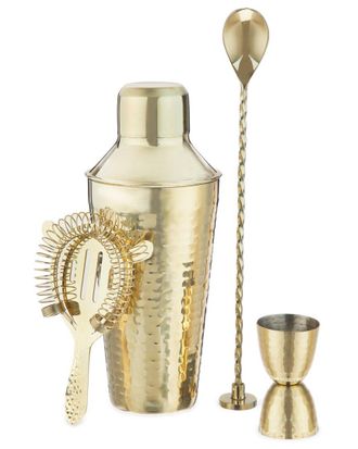 Twine Hammered Barware Set