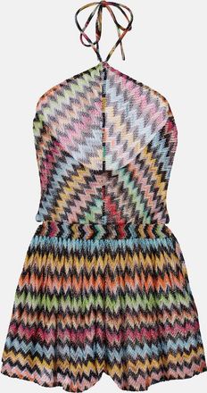 Missoni Zigzag lam&eacute; playsuit