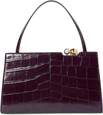 Jacquemus Handbag Leather Dark Burgundy Le Salon