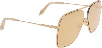 Victoria Beckham Loop Navigator Zonnebril - Dames - Zonnebrillen - Geel - ONE Size - Accessoires