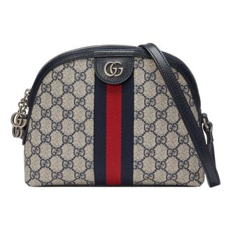 Gucci (WMNS) Gucci Ophidia GG Small Shoulder Bag Beige Blue 499621-K05NN-4076