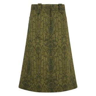 Alberta Ferretti Going to Trapeze - female - Alberta Ferretti - Midi Skirts - Green - S - Skirts