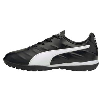 Puma Volwassen unisex King Pro 21 lederen voetbalschoenen (Zwart, Wit)