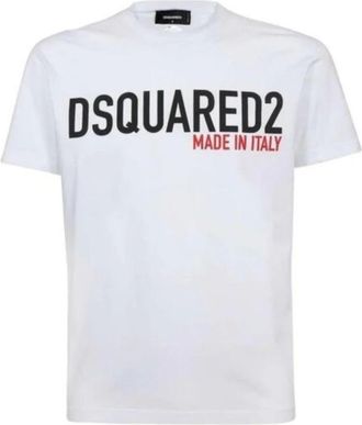 Dsquared2 White Mens T-shirt Stay Cool