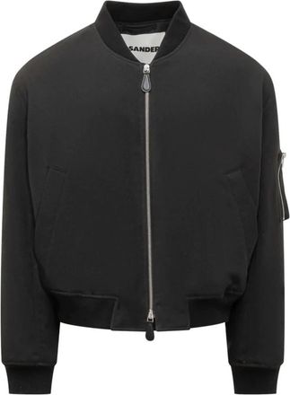 Jil Sander Bomberjack - Heren - Bomber jackets - Zwart - 2XL - Polyester - Jassen