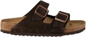 Birkenstock Arizona Narrow Fit - Heren - Sandalen - Bruin - 36 EU - Su&egrave;de - Schoenen