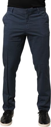 MASTER COAT Blue Skinny Fit Mid Waist Men Chino Trouser Mens Pants (Pre-Owned)