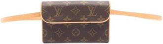 Louis Vuitton Pre-owned Pochette Florentine - Dames - Vintage Heuptassen - Bruin - ONE Size - Leer - Vintage