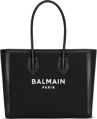 Balmain B-Army 42 Tote - Dames - Shoppers - Zwart - ONE Size - Katoen - Tassen