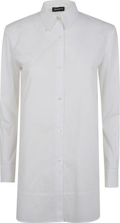 DRHOPE Camicia Manica Lunga Long Shirt