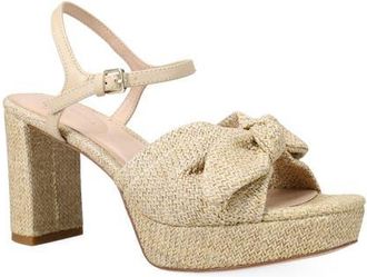 Pelle Moda Penni Ankle Strap Platform Sandal in Natural at Nordstrom, Size 8.5