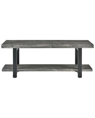 Alaterre Pomona Metal and Wood Bench