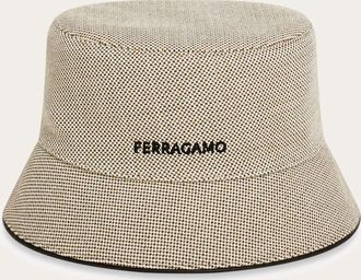 Ferragamo Men Cloche hat Beige